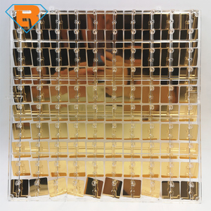 Panel de Lentejuelas Brillantes con Rejilla Transparente de Más de 40 Colores, 7 pies x 7 pies, 49 Piezas, para Decoración de Fiestas, Cumpleaños y Bodas - Product Image 2