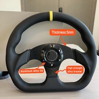 Volant de course universel en forme de D à fond plat pour PC Gaming, idéal pour le drifting – Vente en gros usine pour voitures modifiées