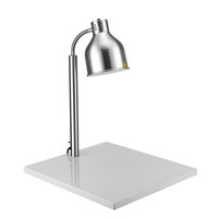 Lampe chaude en marbre blanc Lampe de chaleur alimentaire Buffet Station de chauffage et de réchauffement électrique 250W Argent Or BW301B