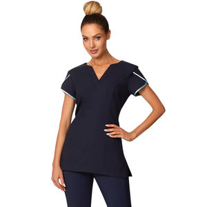 Venta al por mayor de alta calidad de estilo español ropa de trabajo de manga corta de salón de belleza uniforme de esteticista uniforme de Spa uniforme de las mujeres - Product Image 5