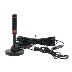 <span class=keywords><strong>Antena</strong></span> <span class=keywords><strong>de</strong></span> TV Digital para Interiores YCT, Ganancia <span class=keywords><strong>de</strong></span> 25dBi, Base Magnética, Señal <span class=keywords><strong>de</strong></span> Largo Alcance, Conector Macho F, <span class=keywords><strong>Cable</strong></span> <span class=keywords><strong>de</strong></span> 5 <span class=keywords><strong>Metros</strong></span>, Modelo YCT-A148 - Product Image 1