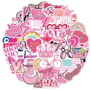 50Pcs Cartoon <strong>Preppy</strong> Style <strong>Stickers</strong> Decorative Label for Luggage Laptop Guitar Notebook Skateboard PVC Waterproof <strong>Sticker</strong> - Product Image 2