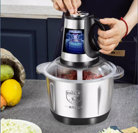 Hachoir à viande électrique multifonctionnel pour robot culinaire Mélangeur Hachoir à viande Ail Masher Chili Crusher RV Outdoor Household
