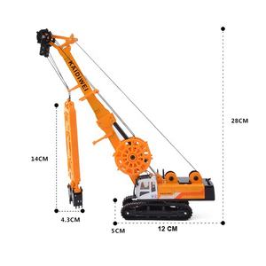 KDW 625047 Caminhão de Perfuração Rotativa de Construção Metálica para Crianças, Modelo de Caminhão de Perfuração Rotativa em Escala 1/64 para Presentes - Product Image 6