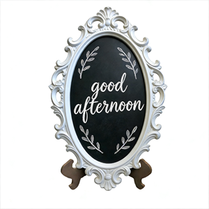 Cadre photo créatif sculpté et blanchi à la chaux, style vénitien shabby chic vintage, tableau mural blanc vieilli pour mariage - Product Image 1