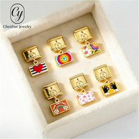 Nouveau 2026 Pendentif motif Band-Aid 'Strawberry Love' en acier inoxydable, module de breloque pour bracelet, bijoux DIY, vente en gros