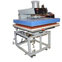 Presse à Chaud Pneumatique Automatique Monoposte Grand Format Multicolore pour Transfert Thermique Vêtements Casquettes Papiers 110V/220V - Usage Domestique