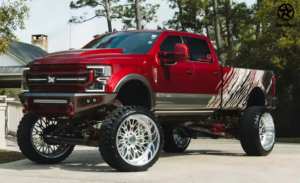 DW mới đánh bóng đĩa sâu 20x12 22x12 24x14 inch hợp kim giả mạo bánh xe màu đen kết thúc 8x170 6x139.7 8x165.1 off-road xe tải vành - Product Image 5