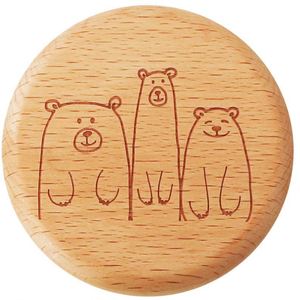 Creative Beech Wooden Magnetic Round <b>Bottle</b> Opener for Household for <b>Fridge</b>-Promotional & Business Gift - Product Image 2