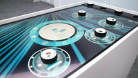 Kiosque pour tablette Android à usage intérieur, écran tactile, écran LCD, lecteur multimédia, table de jeu, fonction SDK pour une utilisation en aéroport