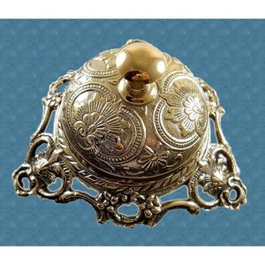 PARIJAT Handicraft Brass Desk <b>Bell</b> Solid & Ornate Design for Hotel Reception for <b>Schools</b> Restaurants Hotels Amenities - Product Image 5