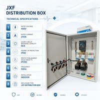 Boîtier de distribution métallique intérieur personnalisé série JXF 400V triphasé avec relais de surcharge à barre omnibus pour la gestion des usines