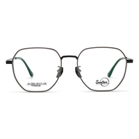 Shenzhen Retro lunettes rondes en titane de haute qualité, lunettes à mémoire de forme, monture optique ronde en titane, lunettes pour les yeux
