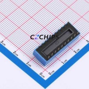 DS-10-B-T DIP Switch Through hole Component (THT),P=2.54mm Switch Flat Toggle, Raised Type Single Pole Single Throw 10 2.54mm - Product Image 2