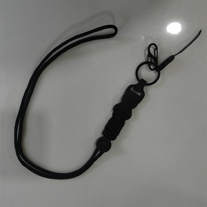 New handmade woven <b>ID</b> card cord, detachable multi-functional name tag/<b>ID</b> card <b>holder</b>/card <b>holder</b>, creative neck lanyard, black, - Product Image 5