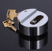 Van Lock Jeu de moraillons pour cadenas de haute sécurité avec clé 73mm Manille cachée Serrure pour porte de garage avec boulons de fixation Cadenas pour rondelle de hockey