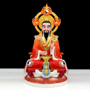 ลัทธิเต๋า Sanqing เครื่องประดับรูปปั้นพระพุทธรูปทองสัมฤทธิ์รูปปั้นอันเก่าแก่<span class=keywords><strong>เทพ</strong></span>เจ้า Lingbao <span class=keywords><strong>เทพ</strong></span>เจ้าแห่งลัทธิเต๋าจีน - Product Image 6