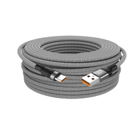 Haute qualité 8m 26.5ft USB-C câble de Charge rapide 6A USB-A vers type-c pour iPhone Samsung iPad Mi projecteur de voiture