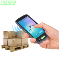 قارئ RFID محمول باليد وماسح NFC، جهاز PDA محمول، محطة بيانات محمولة UHF RFID GSM مع شاشة 5.5 بوصة وذاكرة وصول عشوائي 2 جيجابايت/4 جيجابايت