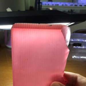 Material de gemas cultivadas en laboratorio para cortar gemas Papalacha rosa - Product Image 1