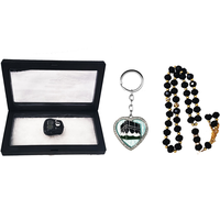 Ensemble cadeau de tasbih pour le Ramadan 2025 avec 99 perles en verre, luxe, chapelet électronique islamique, compteur numérique, ensemble de compteur de prière islamique