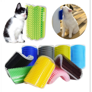 Chi Phí Thấp Mèo Massage Lược Bền Vững Chuyên Nghiệp <span class=keywords><strong>Pet</strong></span> Tóc Loại Bỏ Groomers Mềm ABS Tường Góc Lược - Product Image 2