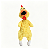 Jouets pour chiens en gros : Nouveau jouet sonore interactif pour animaux de compagnie, mignon, résistant aux morsures, en forme de poulet, pour la stimulation moléaire des chiens et des chats
