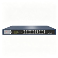 Switch PoE Gigabit de 24 Puertos Personalizable de 400W con 2 SFP Uplink IEEE802.3af/at para Cámaras IP CCTV