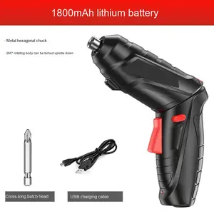 Bor listrik isi ulang multifungsi, Kit rumah DIY dengan penggerak baterai Lithium tanpa kabel industri Mini lipat ukuran kecil - Product Image 6