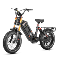 Vélo électrique Eahora Juliet Pro, cadre en acier haute teneur en carbone, batterie lithium 60V 70Ah, moteur sans balais, VTT à double suspension, freins à disque hydrauliques