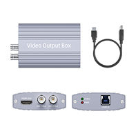 Unisheen - Caja de Salida de Video Profesional de 1080P y 60FPS con Doble Canal USB a HDMI SDI para Transmisión en Vivo VMix, Estudio de Transmisión
