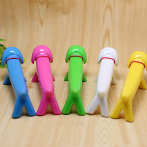 Promoción barata de plástico creativo lindo <span class=keywords><strong>perro</strong></span> salchicha en forma de cachorro bolígrafo logotipo personalizado publicidad pluma para niños - Product Image 2