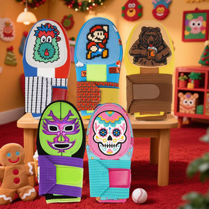 Manopla de Béisbol Deslizante de Neopreno con Diseño Divertido y Personalizado de Helado para Jóvenes, Mano Derecha e Izquierda - Product Image 1