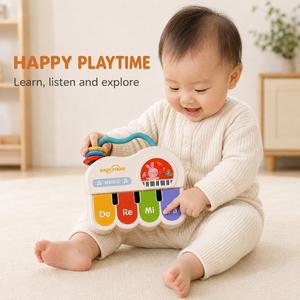 Jouet musical pour bébé, piano à capteur tactile, clavier sensoriel, apprentissage précoce, portable, pour nourrissons et tout-petits - Product Image 6
