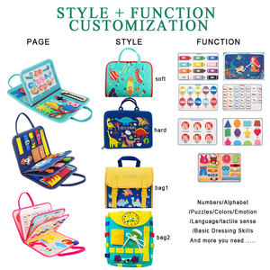 Nouveau design <span class=keywords><strong>de</strong></span> tissu en <span class=keywords><strong>feutre</strong></span>, tableau d'activités et livres d'activités, jouets éducatifs Montessori, idéal pour les tout-petits pour les activités d'apprentissage préscolaire - Product Image 6