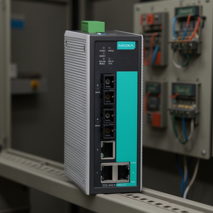 Commutateur Ethernet industriel Moxa EDS-405A-SS-SC Enterprise 5 ports 24V sur rail DIN avec 5 ports RJ45 100 Mbps - Product Image 3