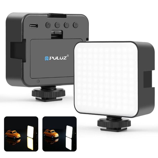 PULUZ 100 LED Tri Color Adjustable Photography Video Fill Light Portable Pocket Lights for Camera Video Camcorder