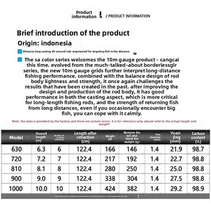 <span class=keywords><strong>Canne</strong></span> à pêche en fibre de carbone <span class=keywords><strong>Shimano</strong></span> ultra légère haute résistance pour eau douce et eau salée - Product Image 3