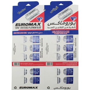 Maquinilla de Afeitar de Doble Filo de Acero Inoxidable de Alta Calidad para Hombre con Tira Lubricante de Aloe Vera + Vitamina E, Desechable, de Plástico para Barberos - Product Image 4