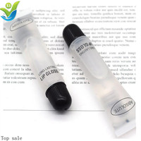 Gloss à lèvres personnalisé en gros sous marque privée 18ml, base Vaseline hydratante, tubes souples transparents, effet repulpant extrême, végan