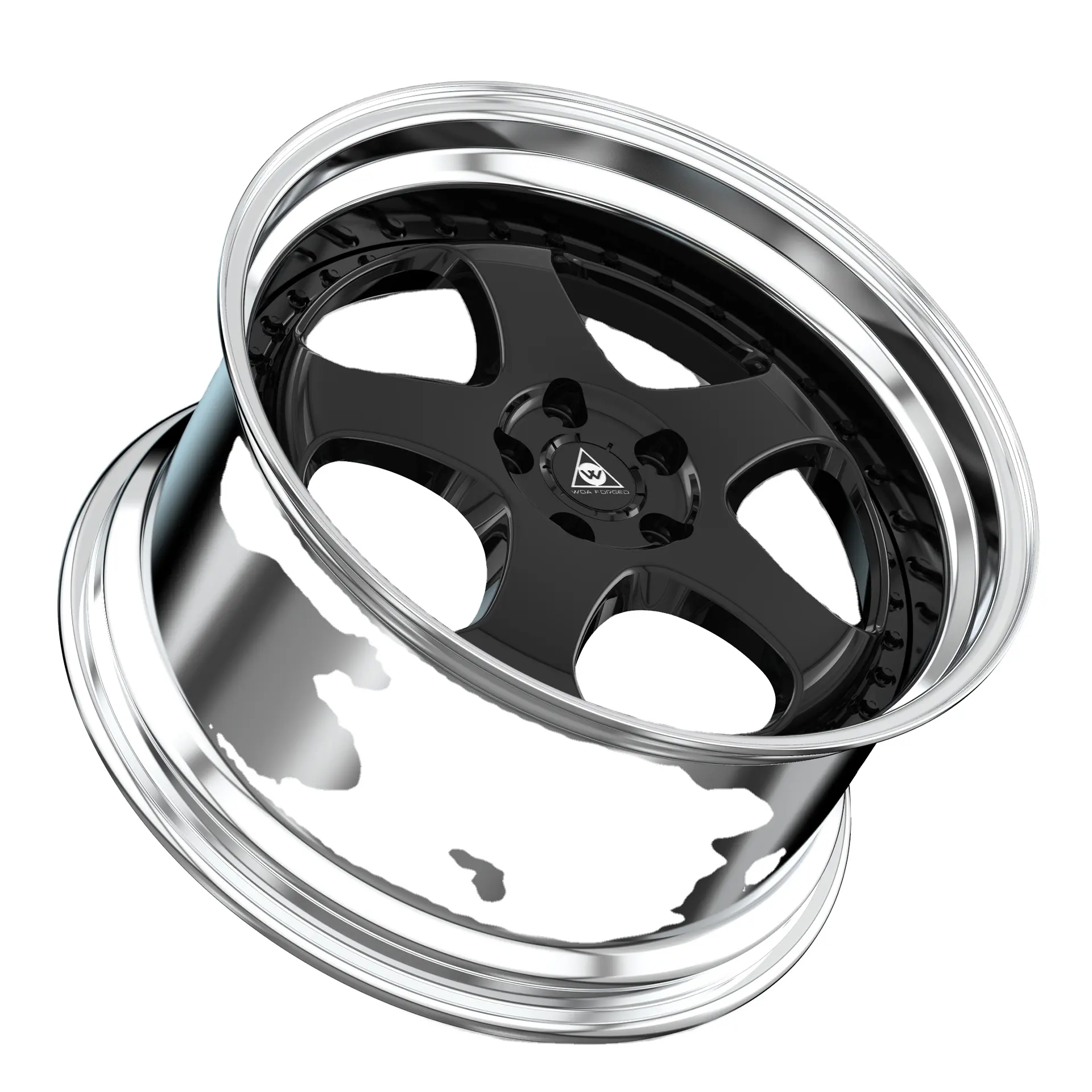 Racing Rim Forged Wheels Rines for Work Deep Dish Aluminum Alloy 18 19 20 21 22 Inch 5x112 5x114.3 5x120 Passenger Car 2-pcs