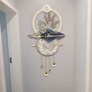 Décoration murale vibrante pour couloir : Égayez votre couloir avec une peinture artistique colorée de paysage, lampe murale LED suspendue pour couloir - Product Image 3