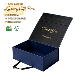 โรงงานผลิตกล่องของขวัญพรีเมียม บรรจุภัณฑ์แม่เหล็ก กระดาษแข็งรักษ์โลก รีไซเคิลได้ พิมพ์ลายตามสั่ง OEM - Product Image 1