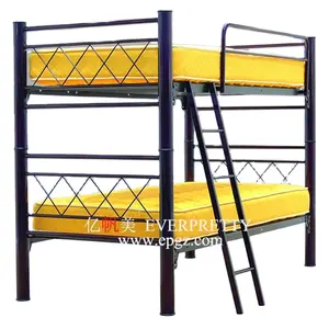 공장 금속 이층 침대 학교 가구 기숙사 금속 이층 침대 학교 Dormitory 사를 위한 사다리에 주문을 받아서 만들어지는 큰 크기
