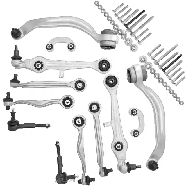 For Audi A4 A6 VW Passat Factory Price Suspension Parts 12pcs Aluminium Front Control Arm Left Right 8D0498998 8D0498998B