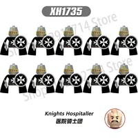 10 件/套历史中世纪斯巴达英雄十字军罗马士兵积木可动人偶积木玩具适合 14 岁以上儿童