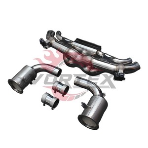 Vortex Polished Stainless Steel Valved Catback <b>Exhaust</b> For Porsche 911 992 Carrera 3.0T 2019-2025 Twin Turbo Muffler - Product Image 5