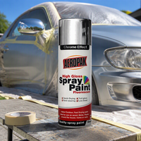 Peinture en aérosol effet miroir chromé, finition acrylique métallique facile 400ml pour appareils électroménagers et meubles