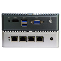 SHIEMAN OEM Intel Celeron N2840 Dual Core 4 Lan I211 GbE RJ45 Pare-feu réseau VGA HD Mini PC industriel