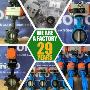 DN50 2 inch EPDM cao su ghế <span class=keywords><strong>Wafer</strong></span> 150lb <span class=keywords><strong>Lug</strong></span> <span class=keywords><strong>Wafer</strong></span> phong cách SS304 đĩa gang đôi diễn xuất khí nén thiết bị truyền động Van bướm - Product Image 3